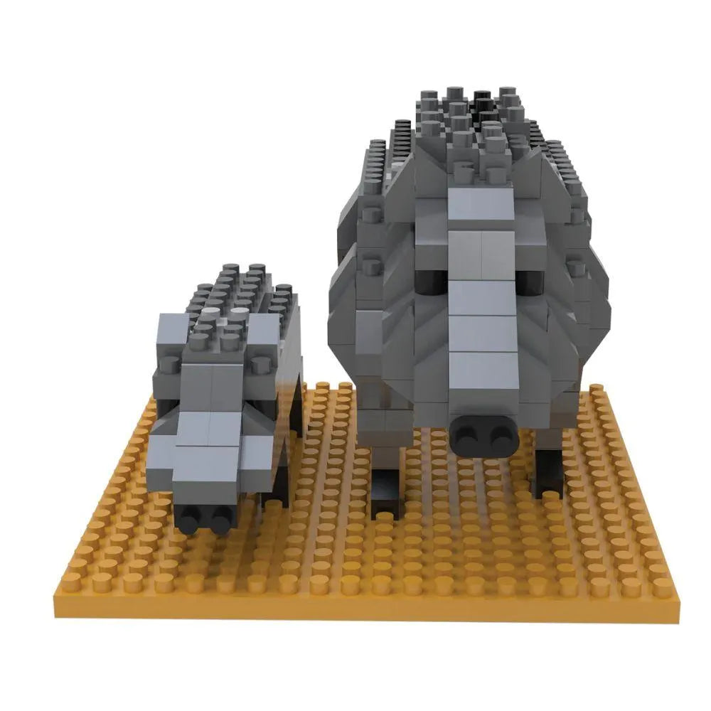 Javelina & Baby Mini Block Set