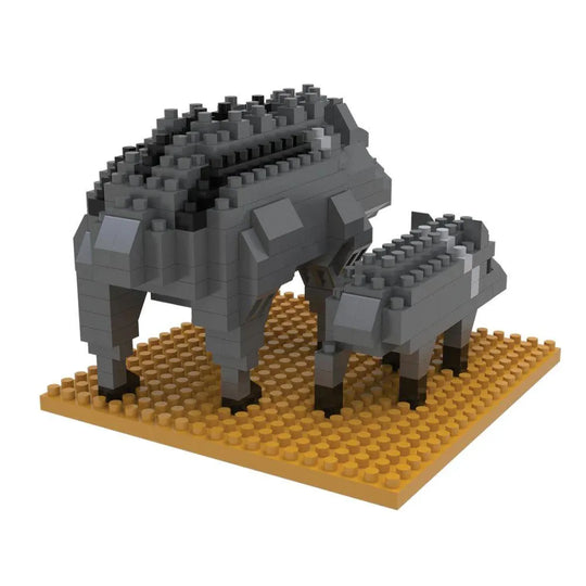 Javelina & Baby Mini Block Set