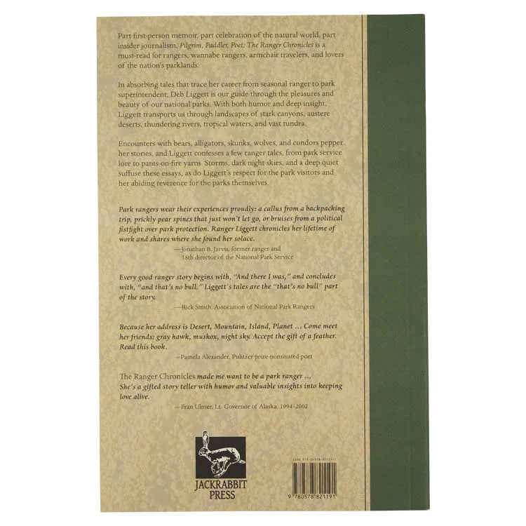 Pilgrim, Paddler, Poet: The Ranger Chronicles by Deb Ligget back cover