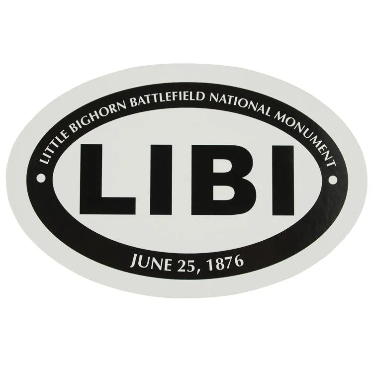Little Bighorn Battlefield Sticker - Mini Oval