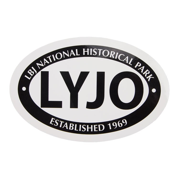 Hist Sticker Lyndon B. Johnson NHS Euro Oval Sticker | WNPA - Shop Now!