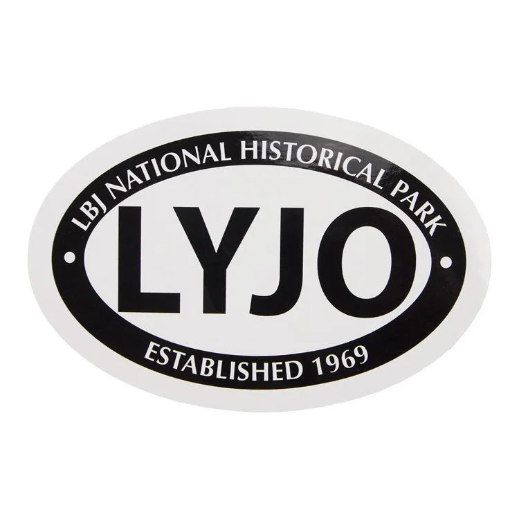Lyndon B. Johnson National Hist. Park Sticker - Euro Oval