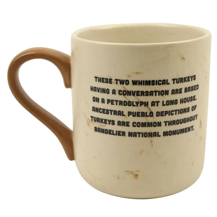 Bandelier National Monument Talking Turkeys Marbled Mug Back