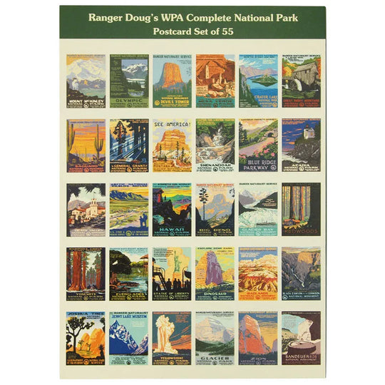 Complete WPA Style Postcard Set