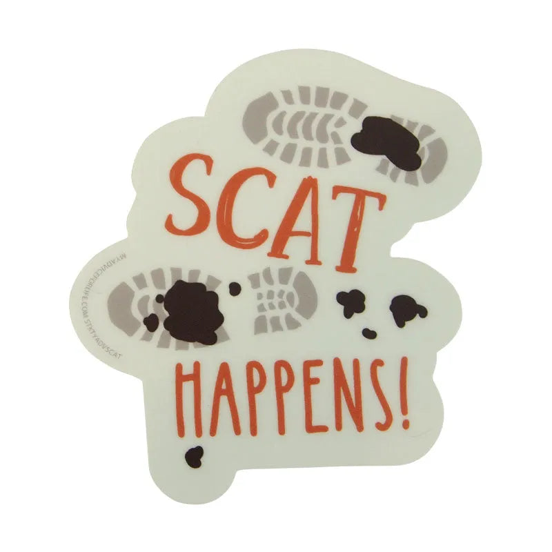 Scat Happens Sticker
