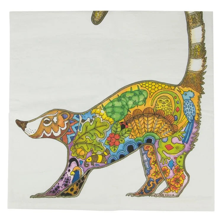 Earth Art Coati Tea Towel
