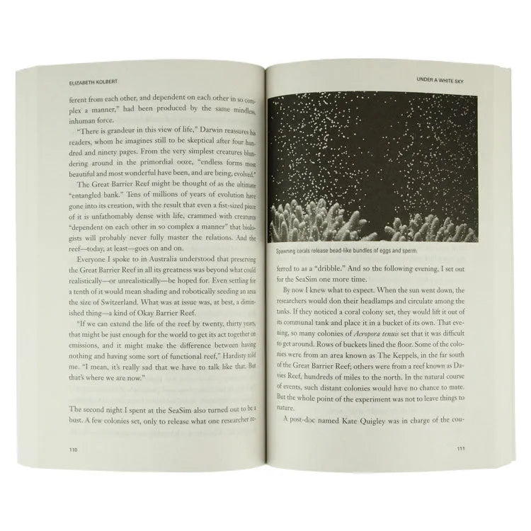 Under a White Sky: The Nature of the Future by Elizabeth Kolbert interior pages
