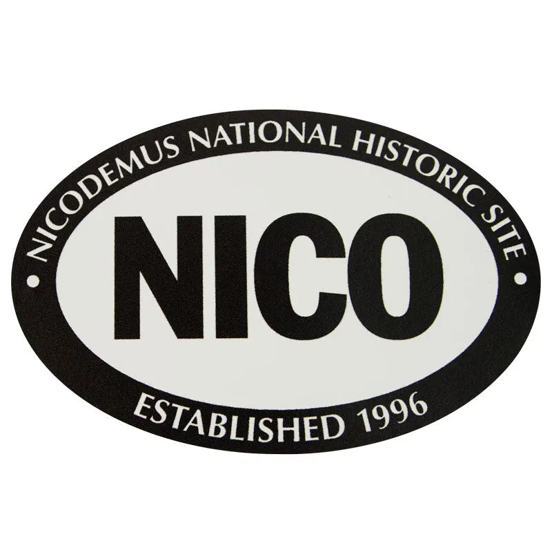 Nicodemus National Hist. Site Sticker - Mini Oval