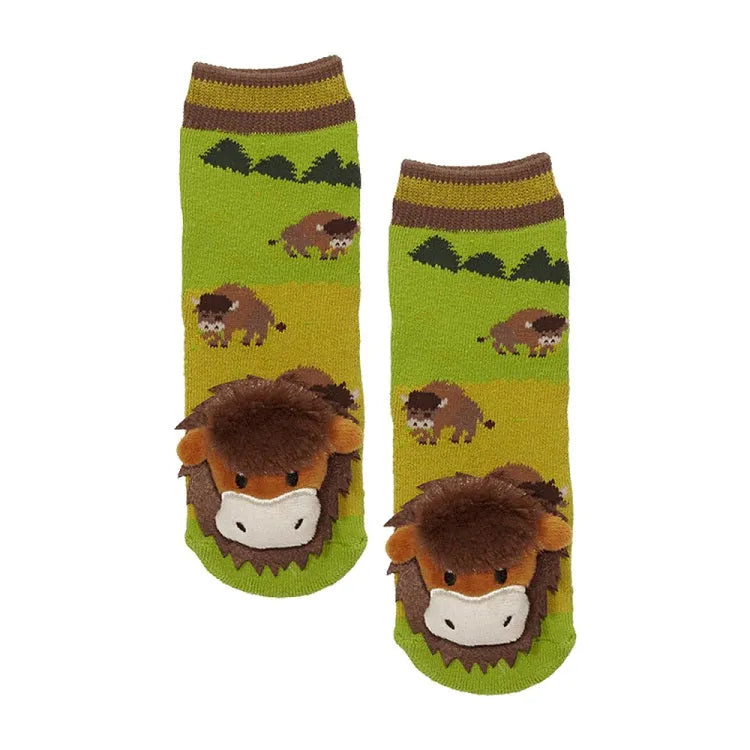 Baby Bison Slipper Socks