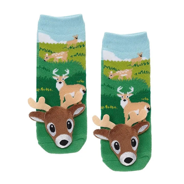 Baby White Tailed Deer Slipper Socks