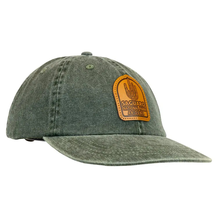 Saguaro National Park Cap - Leather Logo