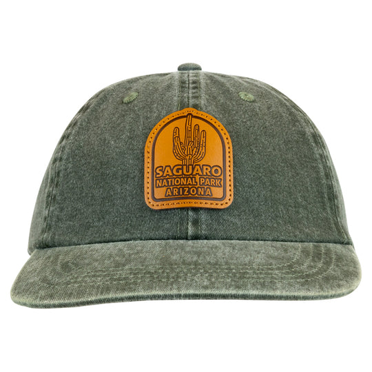 Saguaro National Park Cap - Leather Logo