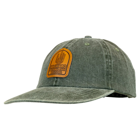 Saguaro National Park Cap - Leather Logo