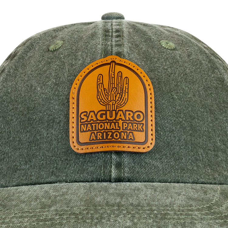 Saguaro National Park Cap - Leather Logo