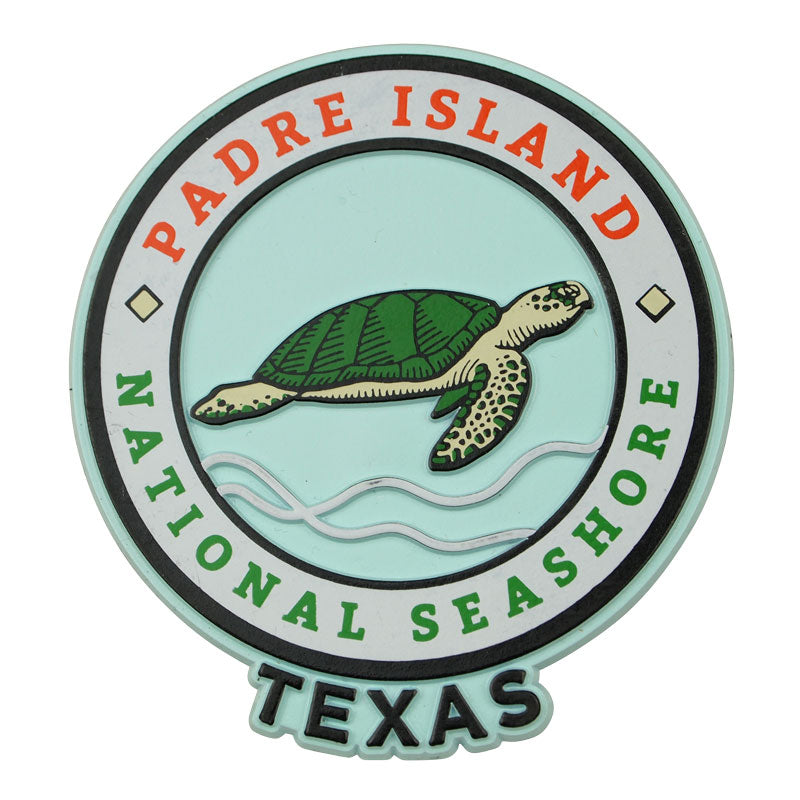 Padre Island National Seashore Flex Magnet - Round Logo