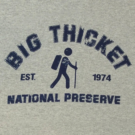Big Thicket National Preserve T-Shirt - Collegiate Front Close Up