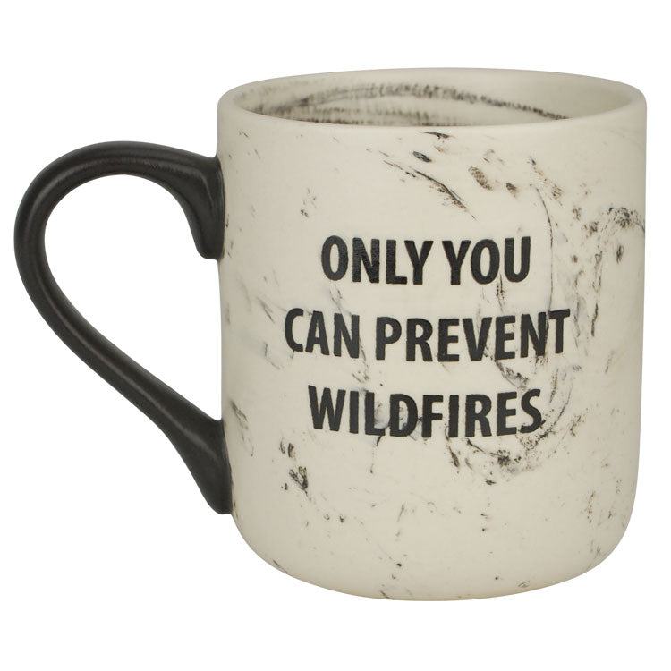 Smokey Bear Marbled Mug