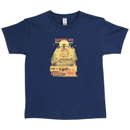 Bandelier National Monument Youth T-Shirt - Geometric Day Front