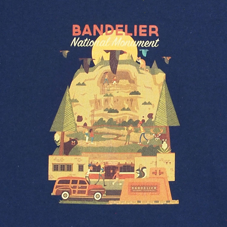 Bandelier National Monument Geometric Day Youth T-Shirt