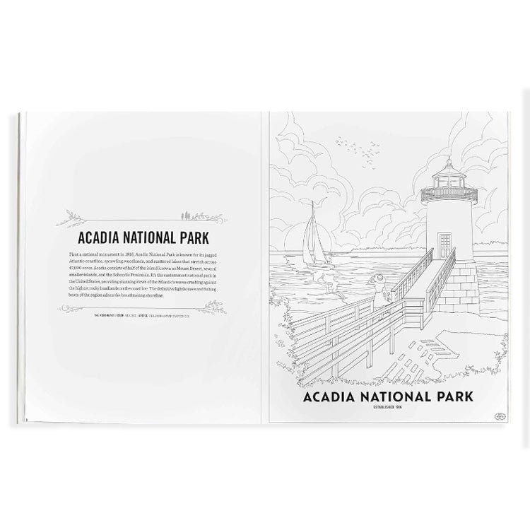 Art of the National Parks Coloring Book