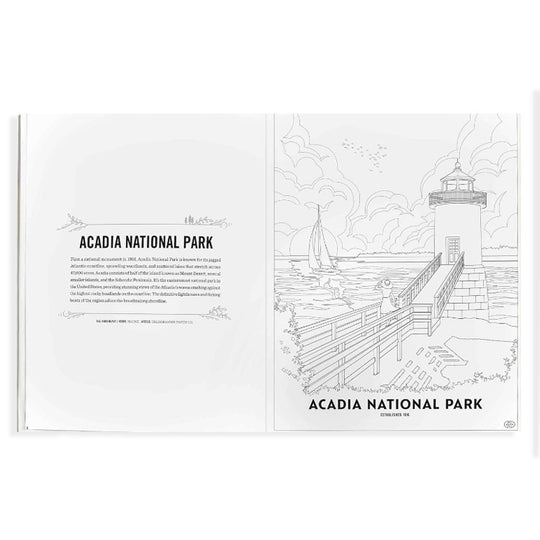 Art of the National Parks Coloring Book