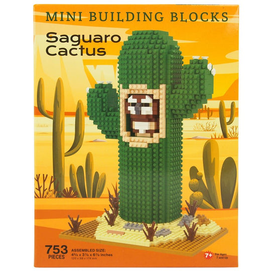 Saguaro with Owl Mini Block Set