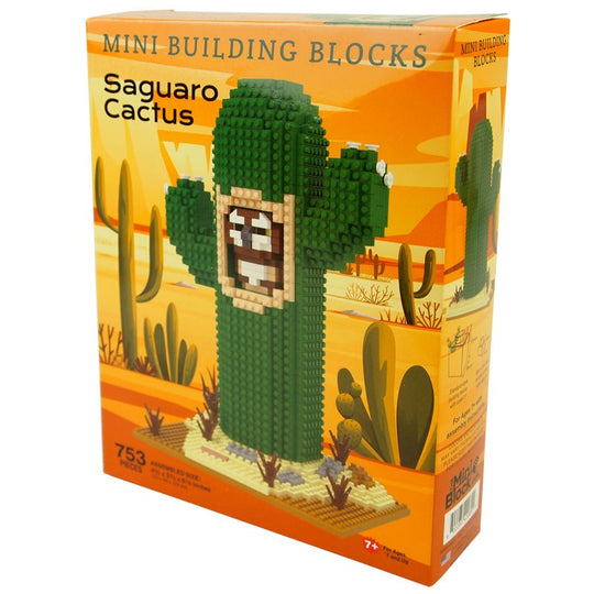 Saguaro with Owl Mini Block Set