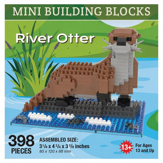 Box-style product image for a mini building blocks set titled &