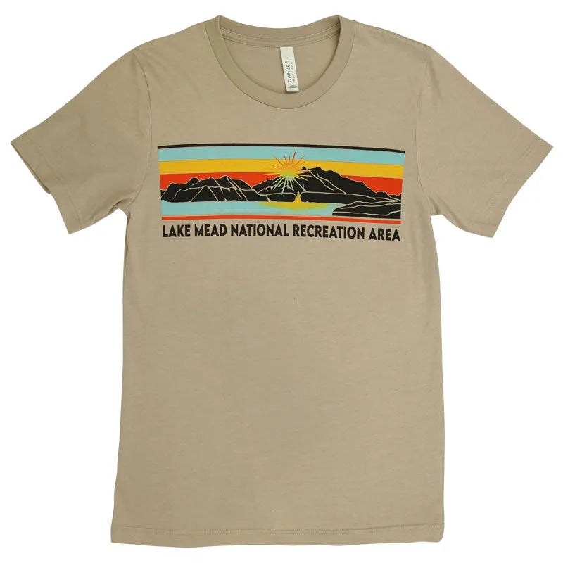 Lake Mead National Recreation Area T-Shirt - Retro Stripe