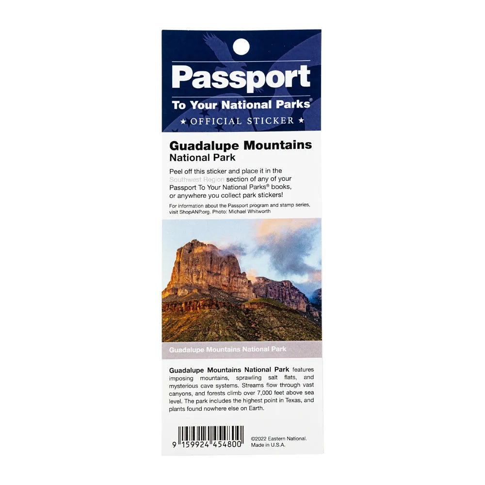 Guadalupe Mountains National Park Passport Sticker