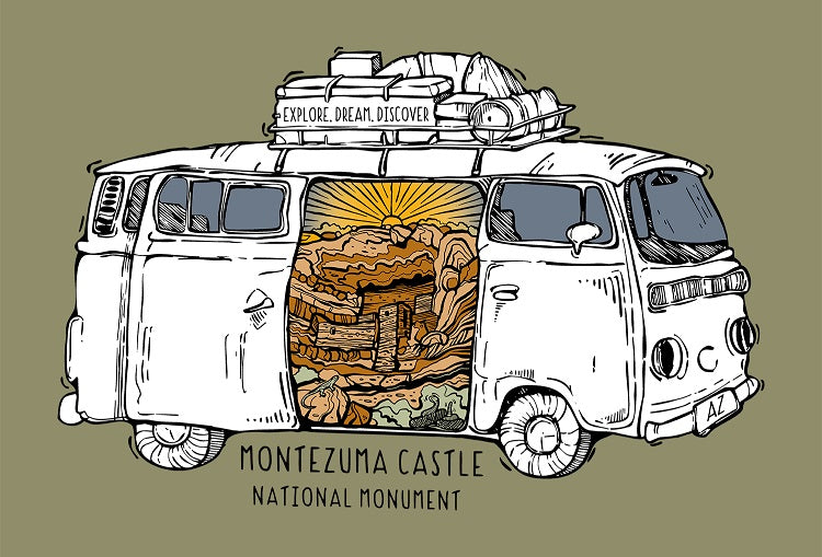 Montezuma Castle National Monument Van Tour T-Shirt