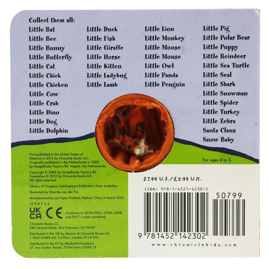 Little Fox Finger Puppet Book back cover