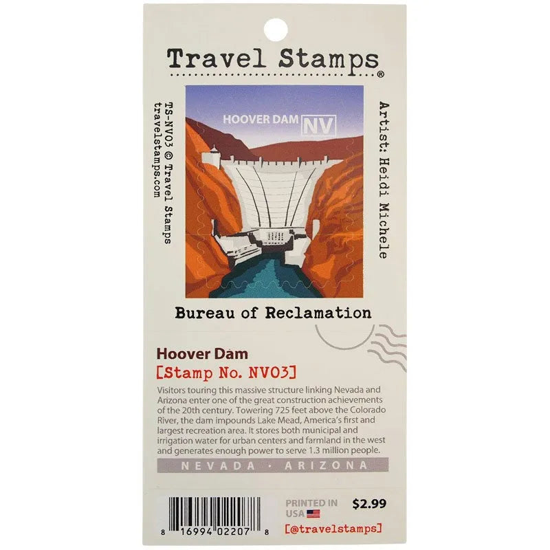 Hoover Dam Travel Stamp