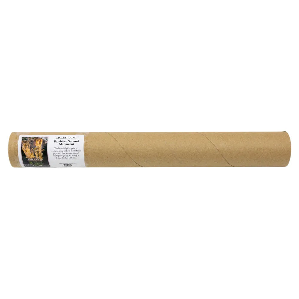 Bandelier National Monument Retro Ranger Giclee Poster packaging tube