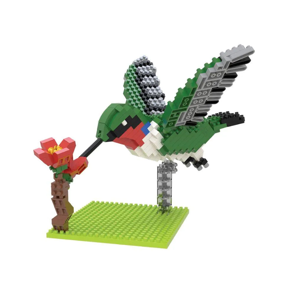 Hummingbird mini block set against a white background