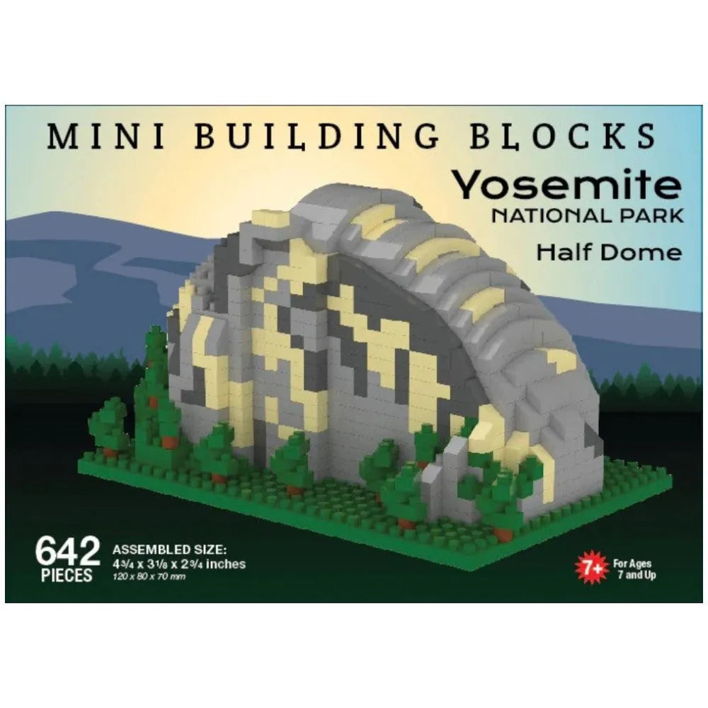Yosemite National Park Half Dome building block set packaging