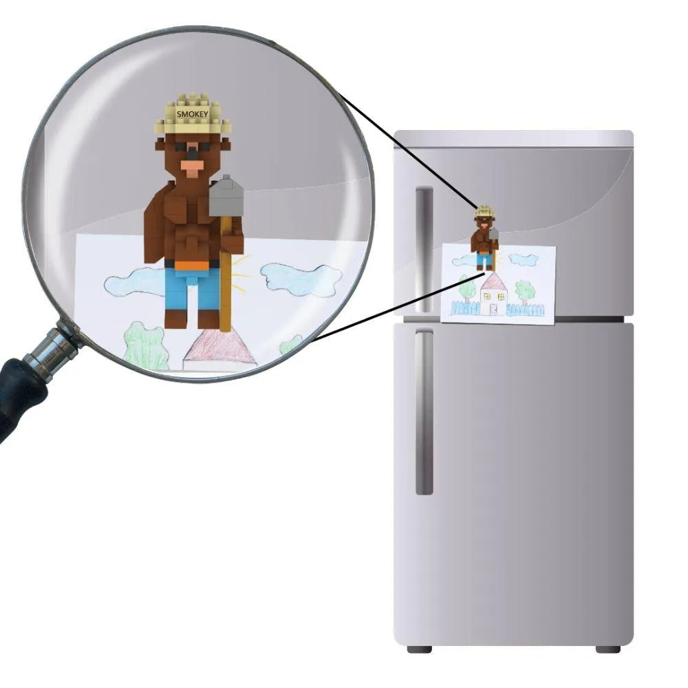Smokey Bear Mini Block Magnet