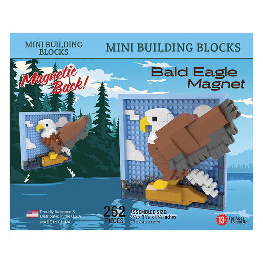 Front of retail packaging for a Mini Building Blocks &