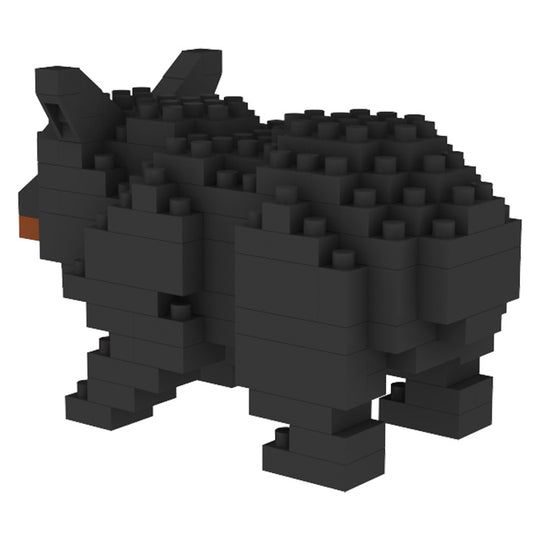 Black Bear Mini Block Magnet