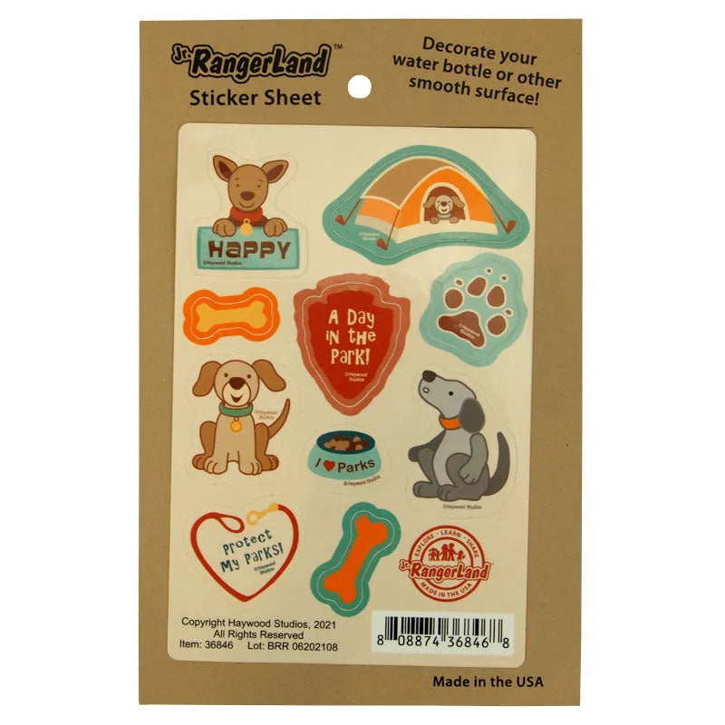 B.A.R.K. Ranger Sticker Sheet - WNP | National Park Store
