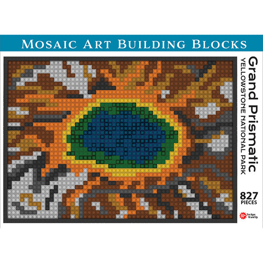 Yellowstone National Park Grand Prismatic Spring Mini Block Set