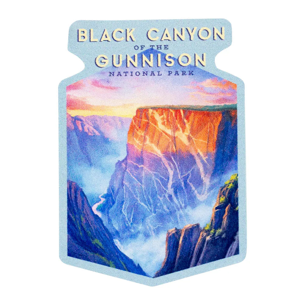 Black Canyon of the Gunnison National Park Sticker - Oil Painting