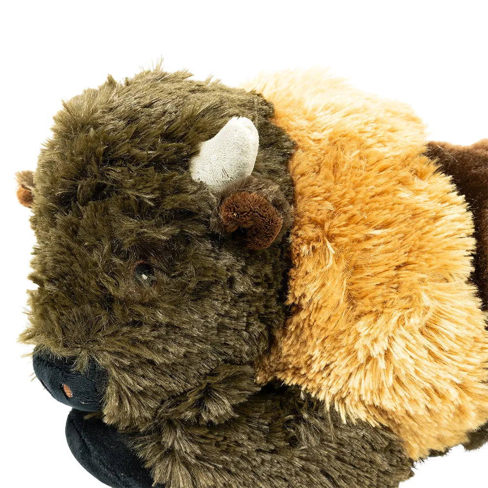 Bison Mini Plush Toy Profile Closeup