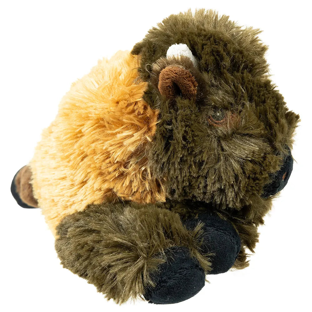 Bison Ecokins Plush Toy Face Closeup