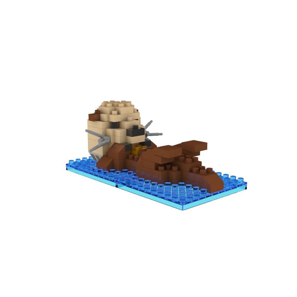 Marine Life Mystery Mini Block Set Option 12 - Otter
