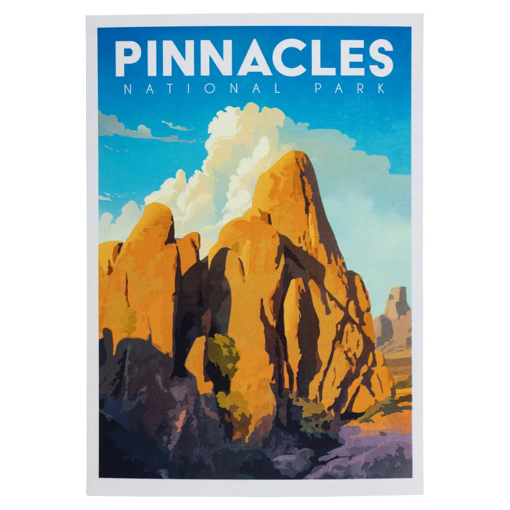 Pinnacles National Park Postcard - Art Deco