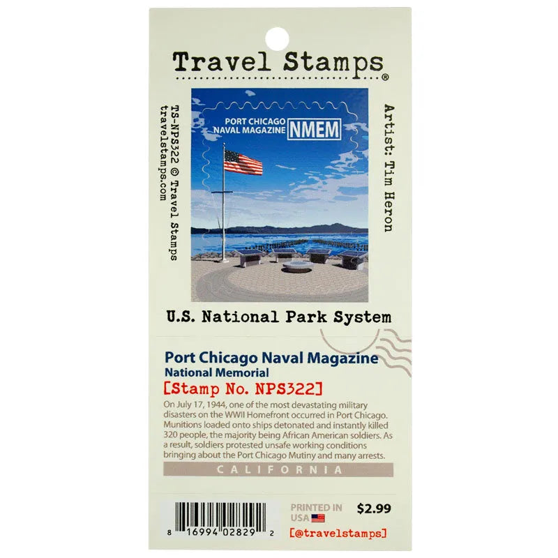 Port Chicago Naval Magazine National Memorial Travel Stamp