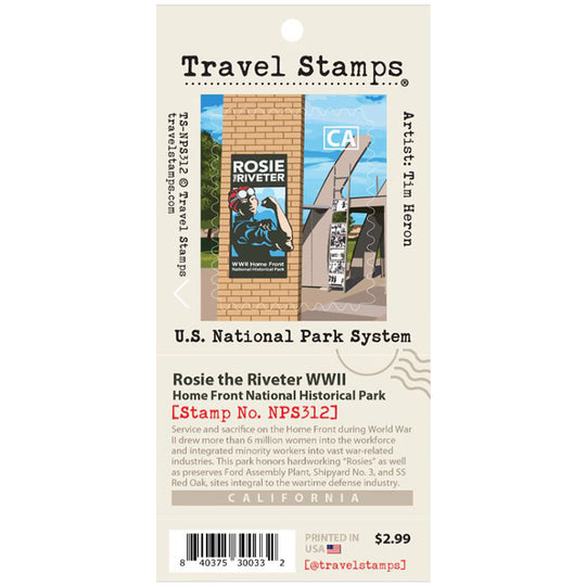 Rosie the Riveter Travel Stamp