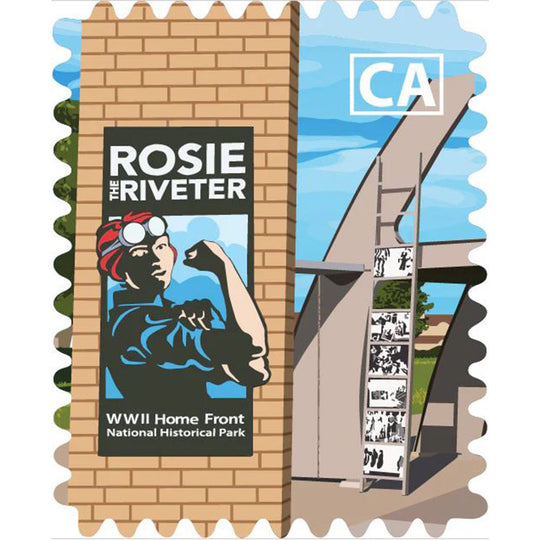 Rosie the Riveter Travel Stamp