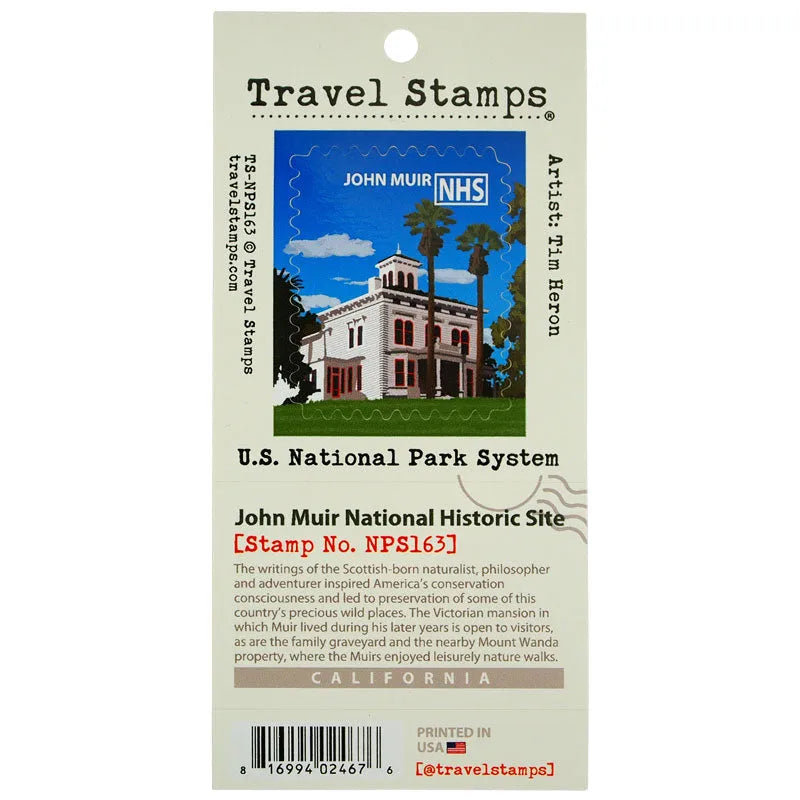 John Muir National Hist. Site Travel Stamp